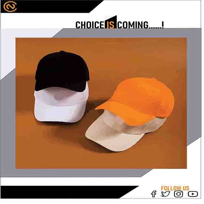 Fancy cotton cap — design 100 by Nice Caps, promotional cap manufacturer in Ahmedabad