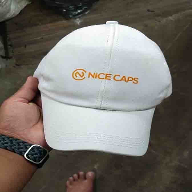 Printed promotional cotton cap — design 49 by Nice Caps, promotional cap manufacturer in Ahmedabad