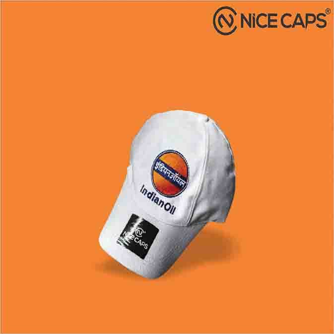Printed promotional cotton cap — design 82 by Nice Caps, promotional cap manufacturer in Ahmedabad